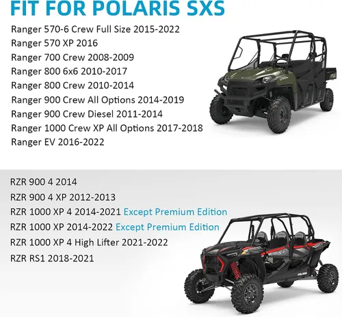 Miniatura 2 de JAVIK 2203747 Pastillas de freno sinterizadas con cuñas antiruido negras para Polaris RZR 900 1000 4 XP RS1 Ranger 570 700 800 900 1000 EV Crew