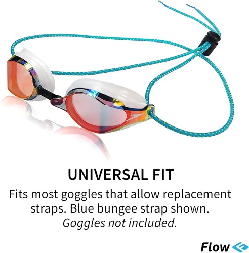 Miniatura 3 de Kit de correa para gafas Flow (paquete de 2) - Correas elásticas de repuesto para gafas de natación Rojo