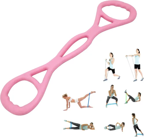 Miniatura 9 de Bandas de resistencia ajustables de 4 anillos para entrenar en casa, bandas de entrenamiento para mujeres y hombres, fitness, yoga, pilates