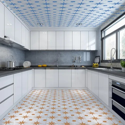 Miniatura 5 de 4 plantillas de azulejos reutilizables de 12 x 12 pulgadas, estilo geométrico, plantillas de pared de bricolaje para decoración del hogar