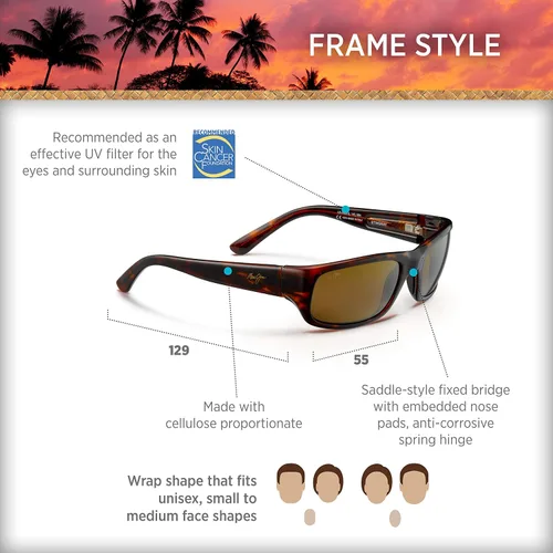 Miniatura 8 de Maui Jim Gafas de sol polarizadas Stingray para hombre y mujer