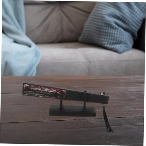 Miniatura 4 de IMIKEYA Soporte para ventilador de madera, soporte de ventilador plegable de madera, soporte de ventilador de mano, soporte de ventilador chino