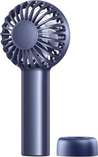 SWEETFULL Mini ventilador portátil – Pequeño ventilador de mano, 3 velocidades, regalos de mano personales para artículos esenciales de viaje, Azul