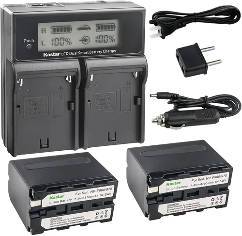 Miniatura 5 de Kastar NP-F970 CH04 - Cargador rápido dual compatible con Sony NP-F930 NP-F950 NP-F960 NP-F970 NP-F970Pro NP-F980Pro NP-F980Pro NP-F980Exp NP-F990