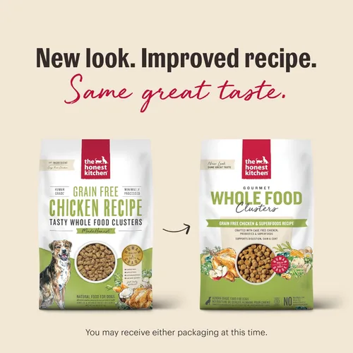 Miniatura 3 de The Honest Kitchen Alimento seco para perros de grado humano, pollo sin granos, bolsa de 20 libras