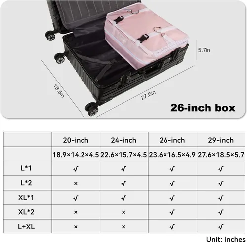 Miniatura 85 de TABITORA - Estantería portátil y plegable de gran capacidad con ganchos para colgar, ideal como almacenamiento para viajes