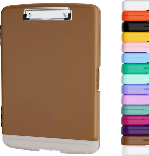 Miniatura 24 de Piasoenc Portapapeles con almacenamiento, caja de organización de 8.5 x 11 pulgadas con soporte para bolígrafo y carpeta de papel legal A4, folio