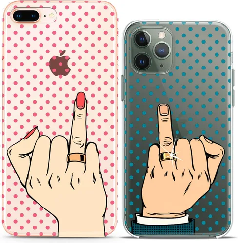 Miniatura 15 de Fundas a juego para parejas compatibles con iPhone 15 14 13 12 11 Pro Max Mini Xs 6s 8 Plus 7 Xr 10 SE 5 King Queen Spades Hes rojo negro encantador