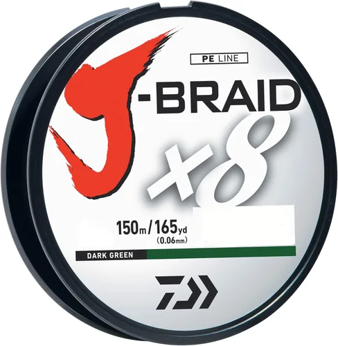 Miniatura 13 de Daiwa J-Braid Línea trenzada redonda tejida de 8 filamentos, 150 m
