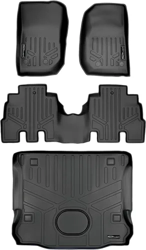 Miniatura 17 de SMARTLINER Juego de tapetes de piso de ajuste personalizado para 1ª fila, color negro para modelos Jeep Wrangler Unlimited 1997-2006 de 4 puertas