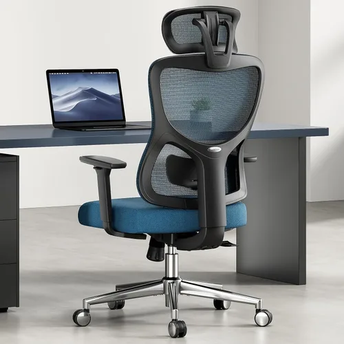 Miniatura 8 de Ergonomic Mesh Office Chair with Adjustable Lumbar Support and Headrestomfy Computer Chair with 3D Armrest Recling Swivel Chair for Home, Office