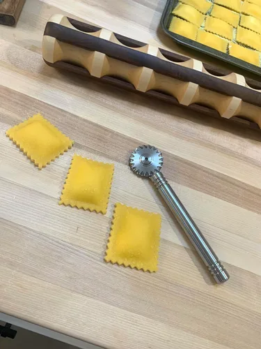 Miniatura 5 de Nonna's cutter, all stainless steel pasta & pastry wheels (Smooth & Fluted pair)