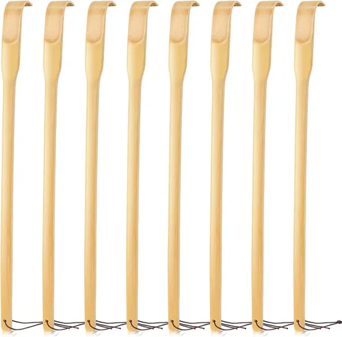 Miniatura 11 de Rascador de espalda, 2 piezas de 16.5 pulgadas, natural, fuerte, resistente, tradicional, de bambú, masajeador de relajación corporal para aliviar
