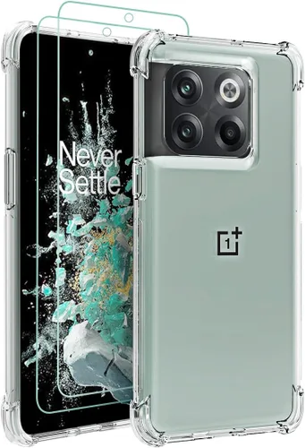 Miniatura 8 de Osophter Funda para OnePlus 10T – Transparente Niña Mujer Flor Floral con Protector de Pantalla con Esquinas Reforzadas TPU Flexible Funda