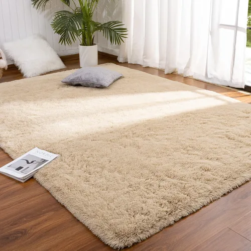Miniatura 20 de DETUM Alfombra pequeña de 2 x 3 pies para dormitorio, Kicthen entrada, pasillo, lavable, antideslizante, color borgoña, alfombras de felpa