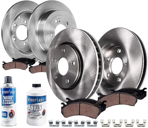 Miniatura 27 de Detroit Axle - Kit de frenos para Toyota Camry 2005-2006 [modelos XLE SE], frenos de disco Rotores Pastillas de freno de cerámica Reemplazo: 11.65