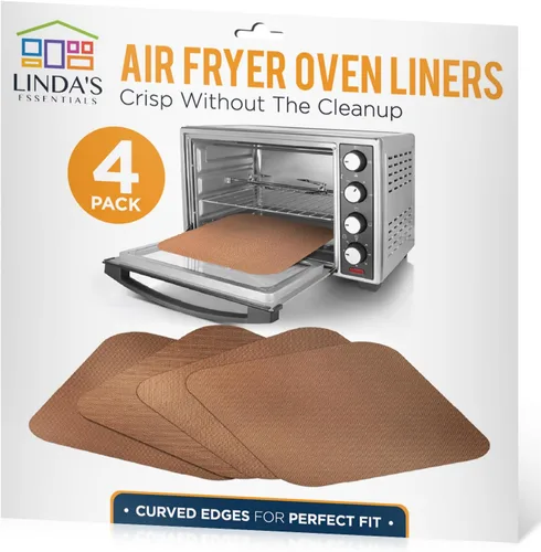 Miniatura 11 de Revestimientos para horno tostador para la parte inferior del horno (paquete de 4) revestimientos reutilizables antiadherentes resistentes al calor