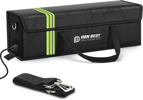 Miniatura 7 de ImnBest Bolsa de batería Ebike, resistente al fuego, impermeable y a prueba de explosiones, bolsa de seguridad Lipo para almacenamiento, transporte