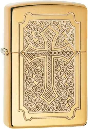 Miniatura 29 de Zippo - Encendedor de bolsillo cruzado Armadura San Benito Latón