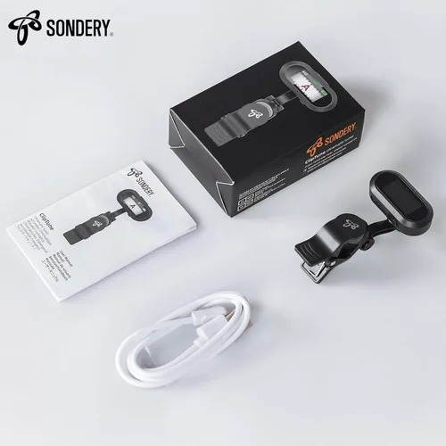 Miniatura 9 de Sondery afinador de guitarra y ukelele con clip recargable, pantalla TFT simple de fácil lectura, afinación extremadamente rápida y precisa
