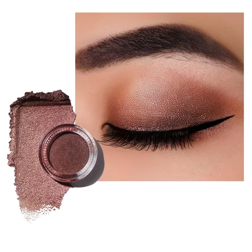 Miniatura 47 de Oulac Sombra de ojos en crema con brillo también para iluminador Sombra de ojos mezclable Resistente al agua y de larga duración con fórmula Pureza