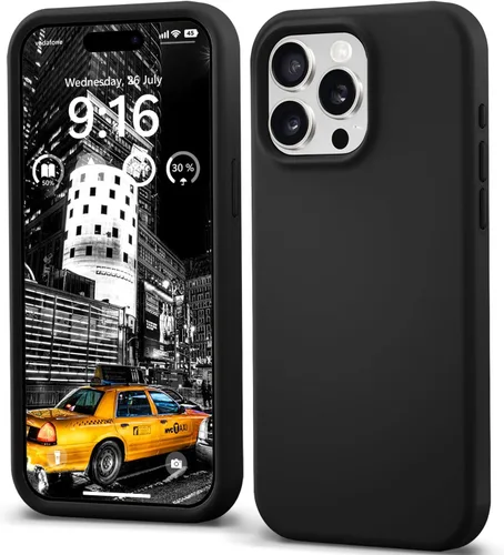 Miniatura 17 de IceSword Funda compatible con iPhone 15 Pro, silicona líquida, delgada, protección de cuerpo completo, suave, antiarañazos, color rojo, para hombres