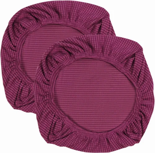 Miniatura 12 de Yikko - Fundas elásticas de jacquard con licra suave, con textura de grano de maíz, para sillas, aptas para oficina, comedor, bar, fundas