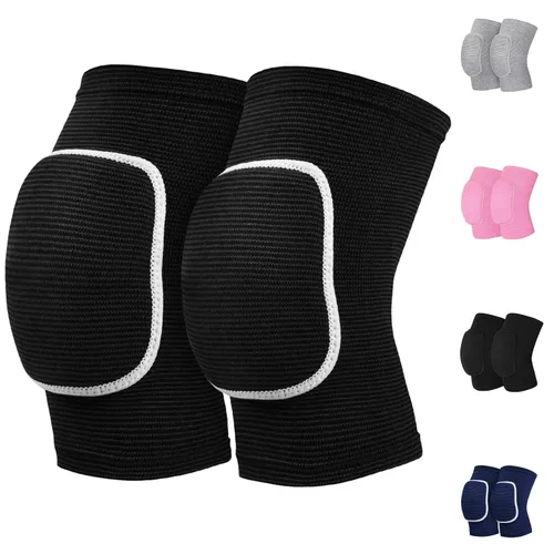 Miniatura 10 de HISFFOG Rodilleras de voleibol para mujeres, hombres, jóvenes, niñas, niños, rodilleras para voleibol, baloncesto, fútbol, baile, yoga, tenis