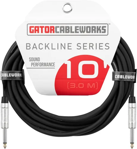 Miniatura 7 de Cableworks Por Gator Cases Backline Series Cable de altavoz TS estándar de 10 pies (GCWB-SPK-10)