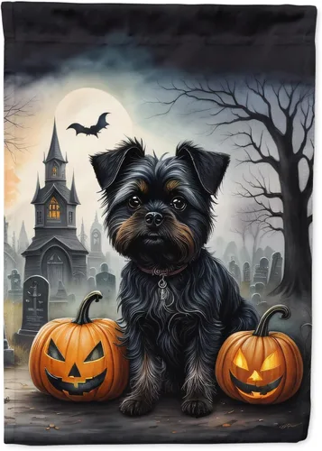 Miniatura 48 de Caroline's Treasures DAC2011GF - Bandera decorativa para jardín de Halloween con diseño de beagle para jardín, jardín, jardín, jardín, multicolor