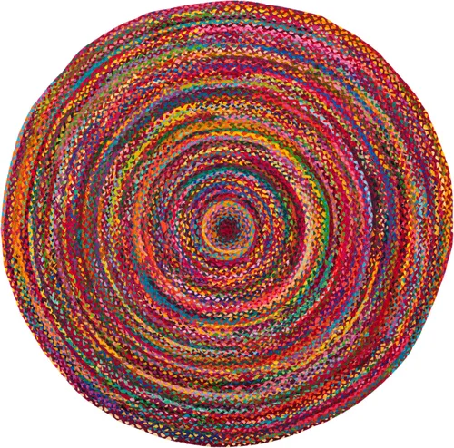 Miniatura 65 de SAFAVIEH Braided Collection - Alfombra de pasillo, 2 pies 3 pulgadas x 8 pies, color negro y azul, hecho a mano, reversible, ideal para dormitorio