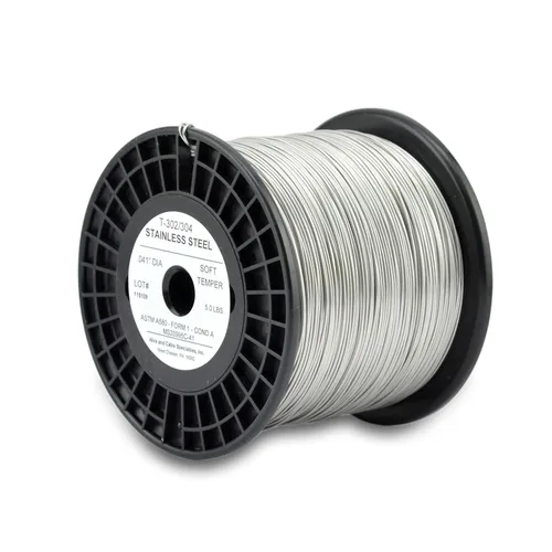 Cable de bloqueo, T302/304 inoxidable, NASM20995, MS20995C, ASTM A580 Cond A, AMS5697, 041 pulgadas (0.041 in), carrete de 5 lb (2,26 kg), aprox.