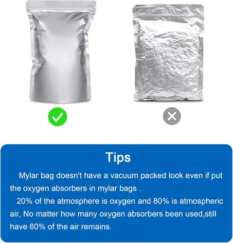 Miniatura 4 de Absorbentes de oxígeno de 400 cc para almacenamiento de alimentos - 100 unidades (paquetes de 20x de 5) - para almacenamiento de alimentos a largo