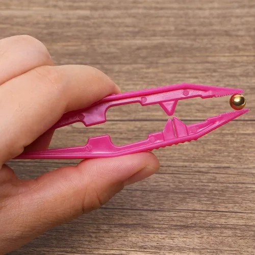 Miniatura 4 de Tupalizy Pinzas de plástico de 5 colores surtidos para proyectos de cuentas, pinzas para manualidades hechas a mano, fabricación de joyas, adultos