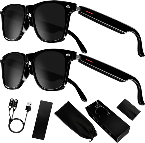 Miniatura 7 de Anteojos inteligentes con canciones escuchables, lentes de sol inalámbricos Bluetooth inteligentes para mujeres y hombres