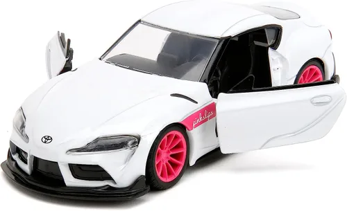 Miniatura 5 de Jada Pink Slips 1:32 W1 2020 GR Toyota Supra - Auto fundido a presión, juguetes para niños y adultos (blanco)