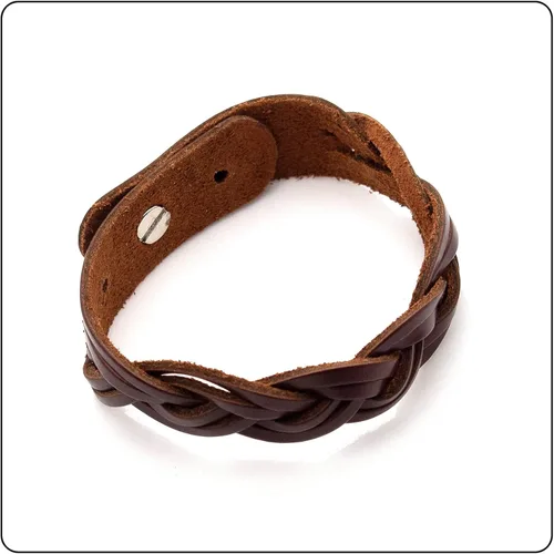 Miniatura 6 de Pulsera de cuero trenzado punk rock