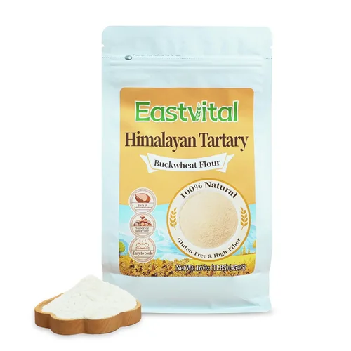 EASTVITAL Trigo sarraceno tartario del Himalaya, trigo sarraceno germinado tartario negro, sin gluten, antioxidantes con sabor amargo, fácil de usar