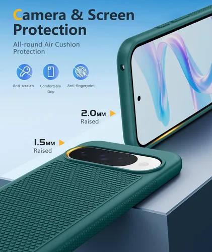 Miniatura 404 de FNTCASE Funda para iPhone 17 Pro: Fundas delgadas translúcidas de color azul claro compatibles con MagSafe, protección completa de la cámara