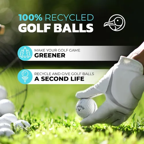 Miniatura 2 de ZUSSET 100% Recycled Golf Balls - Handpicked & Assorted HIT Away Used Golf Ball Bag - Ready to Play - Ideal for Driving Range Practice & Course
