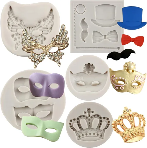 Miniatura 10 de Sijiangmold Molde de silicona con cara de luna, molde de fondant de cara humana para decoración de pasteles, chocolate, dulces, cupcakes, arcilla