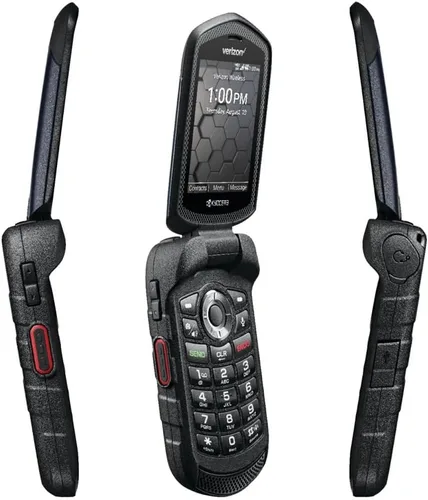 Verizon Wireless DuraXV E4610 4G LTE Teléfono Flip Rugoso - Negro