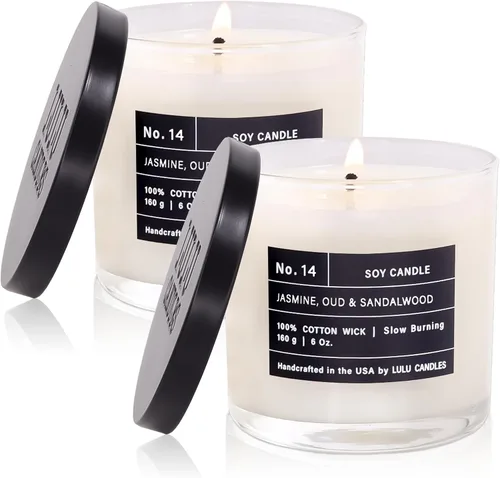 Miniatura 25 de Lulu Candles Sexy Man Vela perfumada de lujo en tarro de soja Vertida a mano en los Estados Unidos Altamente perfumada y duradera