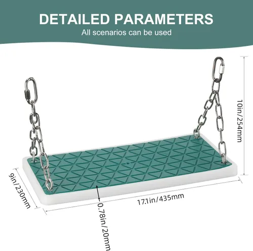 Miniatura 6 de Accesorios de asiento de columpio resistentes, antideslizantes, para patio trasero, juego de columpios de repuesto para interiores y exteriores