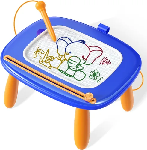 Miniatura 10 de Seimome Juguetes para niños pequeños de 1 a 3 años, tablero de dibujo magnético, tabla de garabatos para aprender y juguetes educativos para bebés
