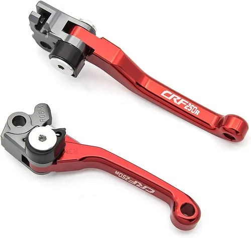 Miniatura 11 de Krace Juego de palancas de freno y embrague pivotantes CNC para motocross de bicicleta de tierra compatible con YZ80/85 2001 2002 2003 2004 2005