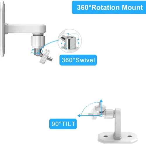 Miniatura 5 de AOZTSUN Soporte ajustable para monitor de bebé compatible con HelloBaby HB6550 HB65/HB66/HB248, ANMEATE SM935E, Nanit Pro Smart Baby Monitor Montaje