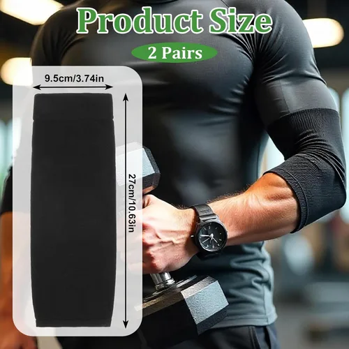 Miniatura 3 de 2 pares de mangas protectoras de compresión para el antebrazo para mujer, manga protectora de compresión para el antebrazo para mujeres y hombres