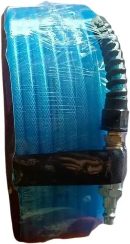Miniatura 4 de Zeluga Z-Flex - Intercambio industrial con acoplador de bola y enchufe de seguridad de aire, manguera de aire de poliuretano reforzado 300 PSI