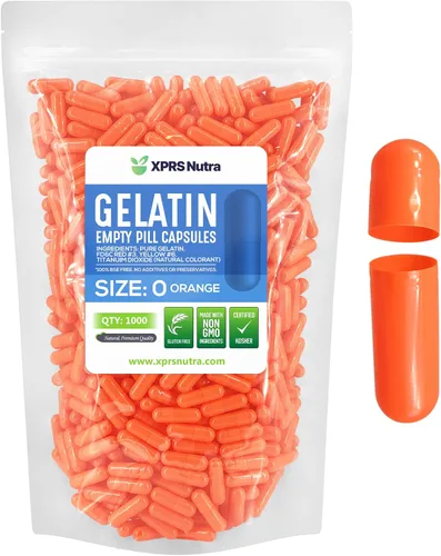 Miniatura 35 de XPRS Nutra Size 0 Empty Capsules - 100 Count Empty Gelatin Capsules - Pills DIY Capsule Filling - Pure Bovine Pill Gel Caps for Do-It-Yourself Rosado